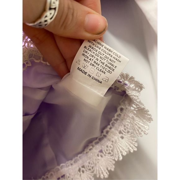 Rapunzel -Tangled Disney Halloween Costume TOP ONLY, Size Small - Picture 6 of 8